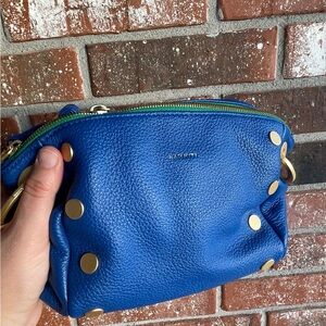 Hammitt DANIEL CROSSBODY CLUTCH SML- Avenue Blue/Brushed Gold